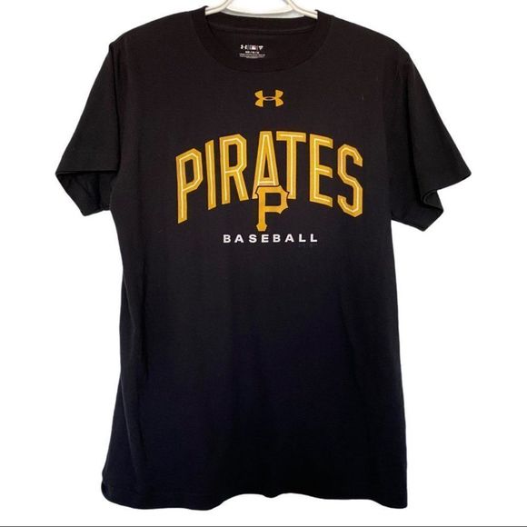 Under armour MLB PIRATES tee shirt medium. VGUC - Picture 1 of 3